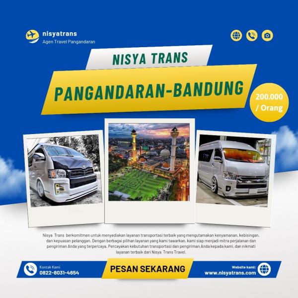 Travel Pangandaran - Bandung Termurah 